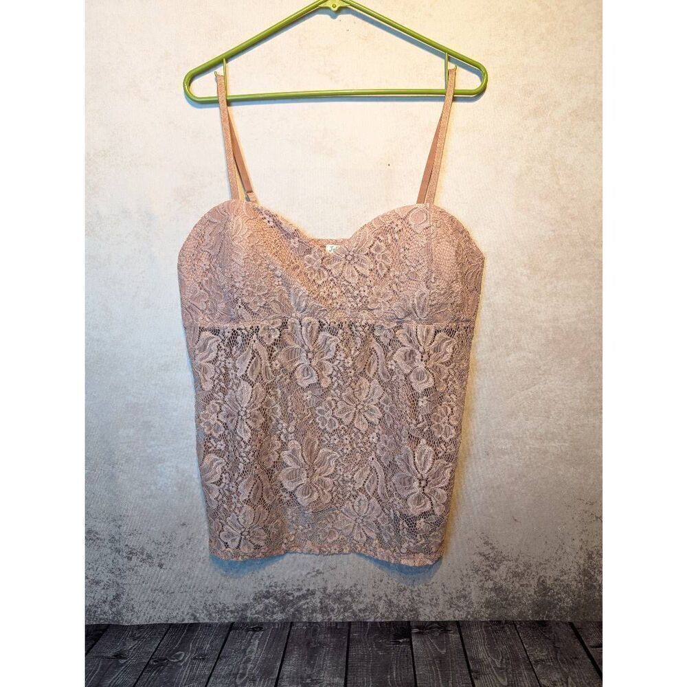 Jolie & Joy padded semi sheer camisole 3x